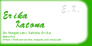 erika katona business card